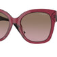 Vogue VO5338S Pillow Sunglasses  283114-Transparent Cherry 54-140-19 - Color Map Violet