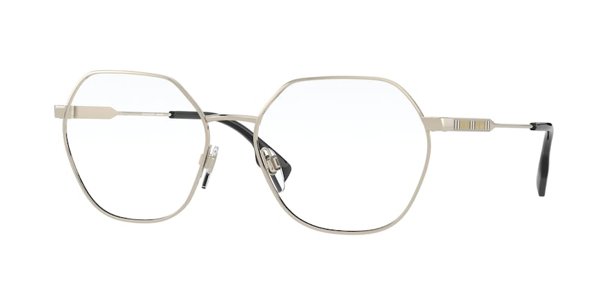 Burberry ERIN BE1350 Irregular Eyeglasses  1109-LIGHT GOLD 56-17-140 - Color Map gold