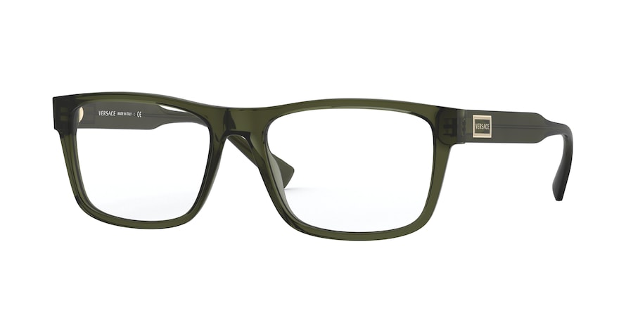 Versace VE3277 Pillow Eyeglasses  200-TRANSPARENT GREEN 55-17-140 - Color Map green
