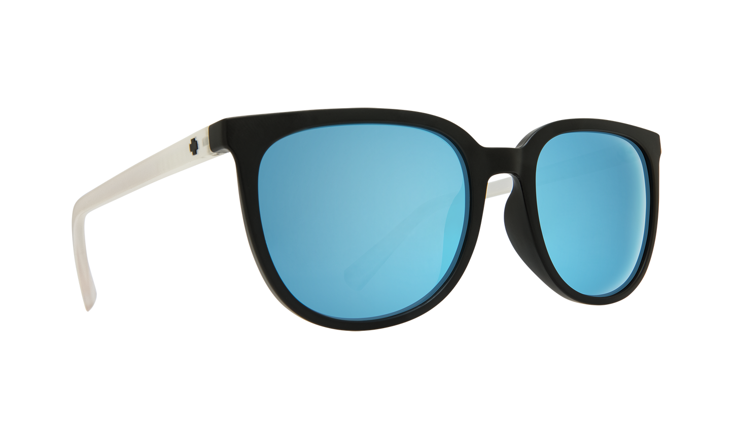 SPY Fizz Sunglasses  Gray w/ Light Blue Spectra Matte Black/Matte Crystal  53-21-145